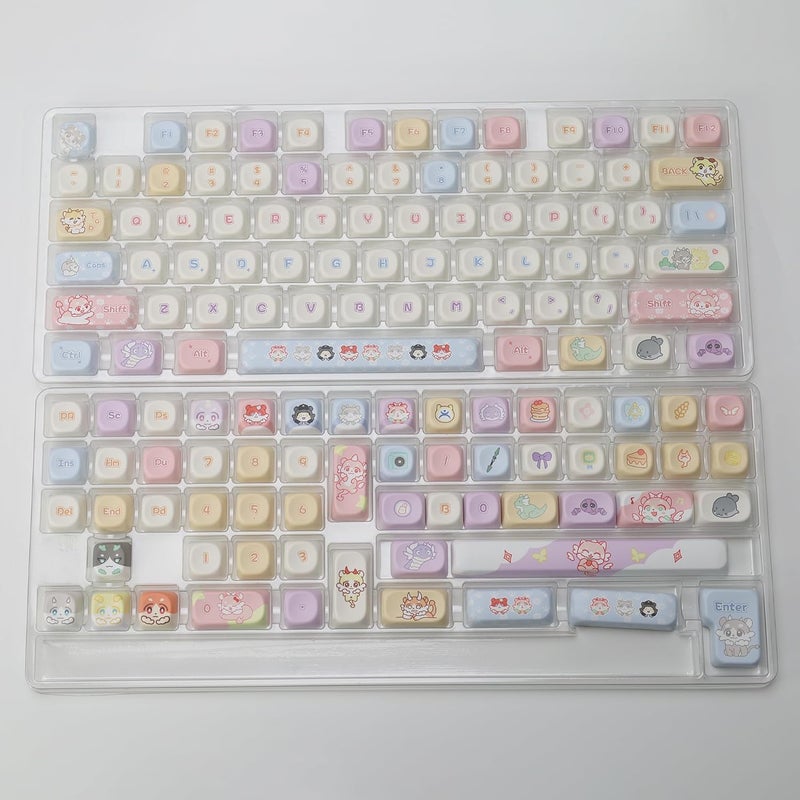 YMKPVR KBDiy Chimera KOA Profile Keycaps Set,133 Keycaps,Dye-Sublimation Kawaii for Mechanical Keyboard, Compatible with ANSI/ISO, 60%, 65%, 75%, TKL, Full-Sized Layout - Image 2